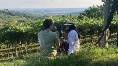 Merveilleuse dégustation avec une vue spectaculaire