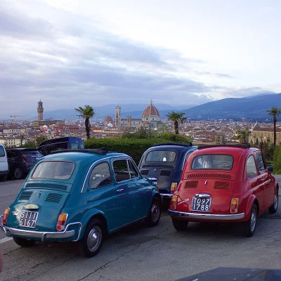 Thumbnail ¡Visita turística de Florencia con un Fiat 500 de época al atardecer!