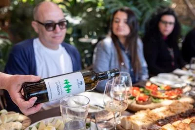 Thumbnail Tour e degustazione con pranzo o cena leggera nel vigneto Syrens presso le Cantine De Angelis a Sorrento